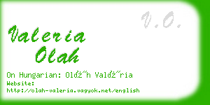 valeria olah business card